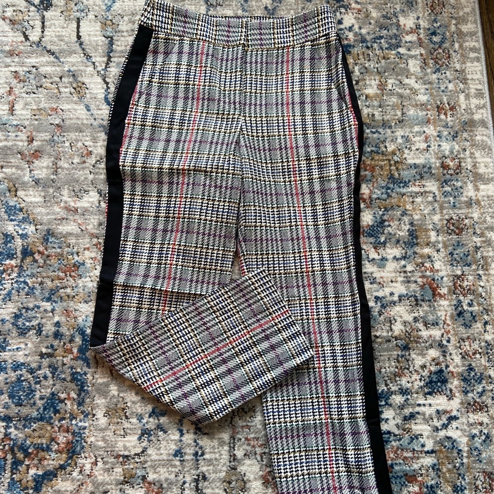 NWOT Veronica Beard Plaid Trousers